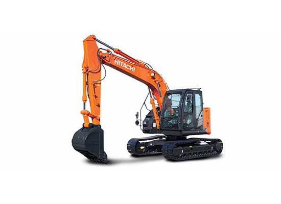 hitachi zx135 kısa dönüş yarı çaplı paletli ekskavatör